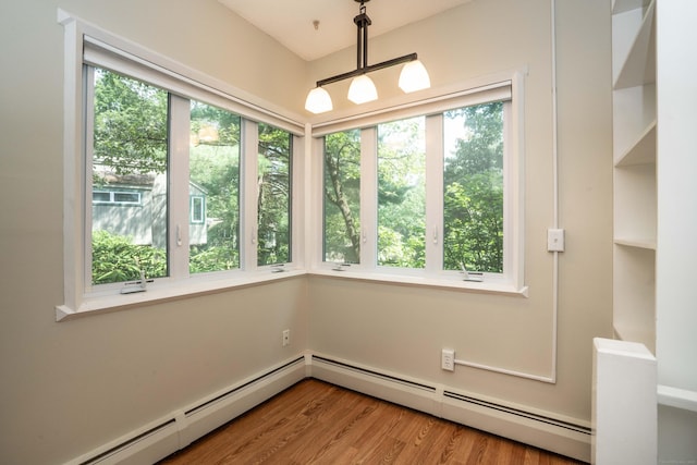 2 Talcott Gln Unit F, Farmington, CT 06032 - unfurnished sunroom with a baseboard radiator and plenty of natural light