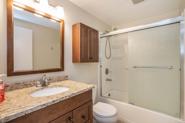 2 Talcott Gln Unit F, Farmington, CT 06032 - full bathroom featuring vanity and shower / bath combination with glass door