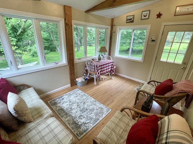 39 Mariner Cir, Trumbull, CT 06611 - sunroom / solarium featuring lofted ceiling and wood finished floors