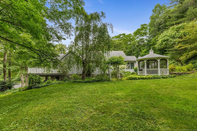 12 Haas Rd, Somers, CT 06071 - view of green lawn with a gazebo
