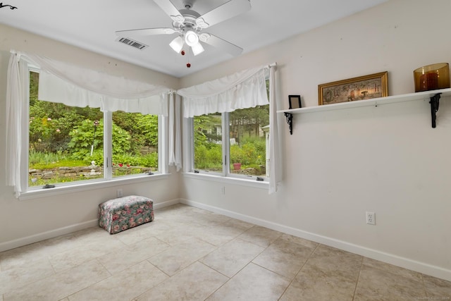 12 Haas Rd, Somers, CT 06071 - empty room featuring tile patterned flooring and ceiling fan