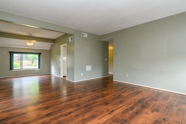 65 Heritage Vlg Unit B, Southbury, CT 06488 - unfurnished room with wood finished floors and ceiling fan