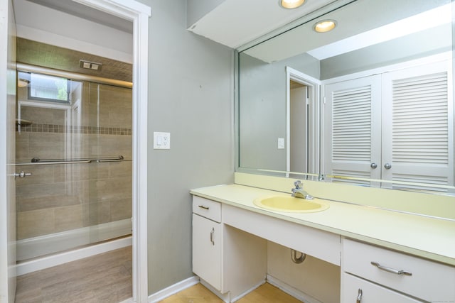 65 Heritage Vlg Unit B, Southbury, CT 06488 - full bathroom with vanity and a stall shower