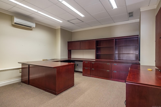 3 Essex Sq, Essex, CT 06426 - unfurnished office featuring a wall unit AC, crown molding, and light colored carpet