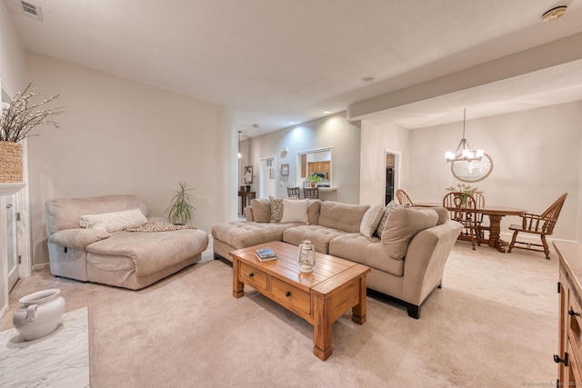 33 Langdon Ct Apt Cl4, Berlin, CT 06037 - living area with a chandelier and light colored carpet