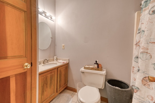 33 Langdon Ct Apt Cl4, Berlin, CT 06037 - bathroom featuring vanity, tile patterned floors, and a shower with shower curtain