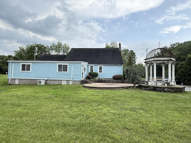 491 Main St, Somers, CT 06071 - rear view of house with a lawn