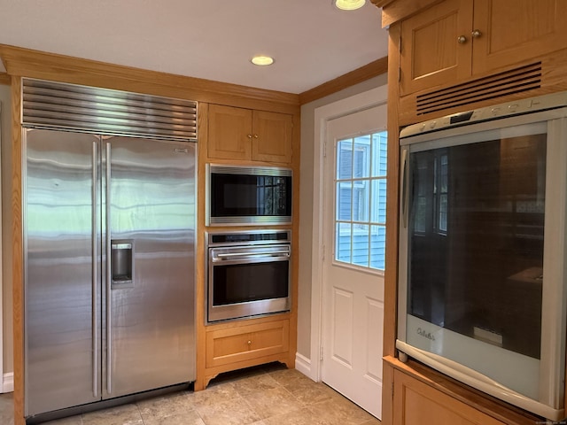 491 Main St, Somers, CT 06071 - kitchen featuring built in appliances and recessed lighting