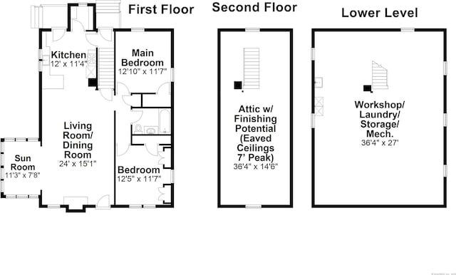 67 Nott St, Wethersfield, CT 06109 - view of floor plan / room layout