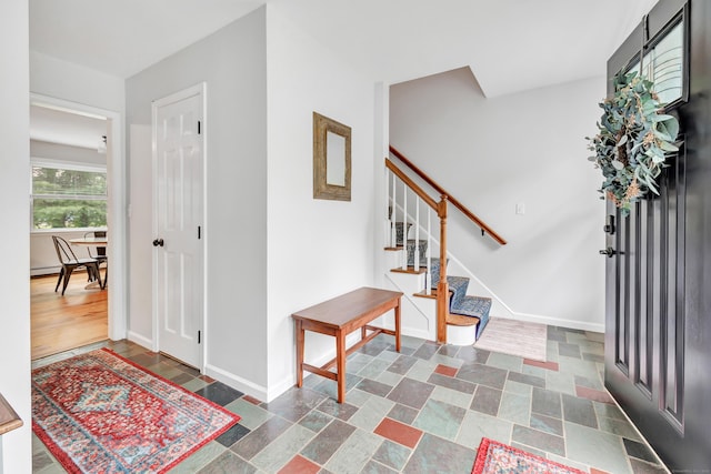 31 Stable Ridge Rd, Monroe, CT 06468 - entryway with baseboards and stairs