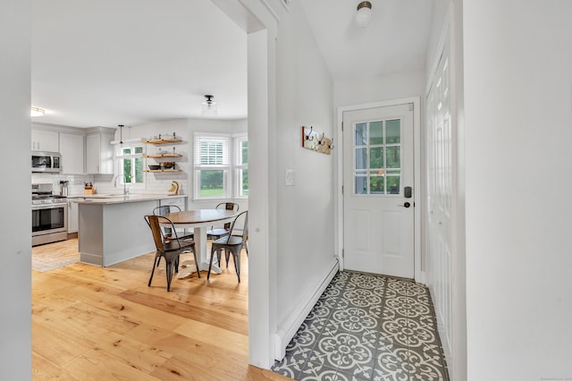 31 Stable Ridge Rd, Monroe, CT 06468 - entryway featuring baseboards and light wood-type flooring