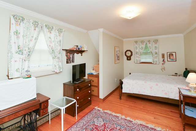 110 Woodfield Rd, Bristol, CT 06010 - bedroom with light wood-style flooring and ornamental molding