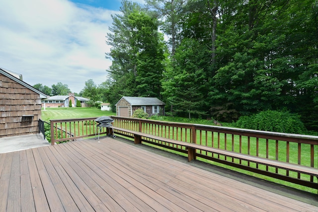 110 Woodfield Rd, Bristol, CT 06010 - wooden terrace with an outdoor structure and a yard