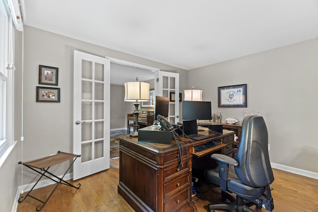 109 Hemlock Dr, Killingworth, CT 06419 - home office with french doors and wood finished floors