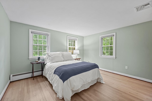 30 Clifdon Dr, Simsbury, CT 06070 - bedroom featuring a baseboard heating unit and wood finished floors