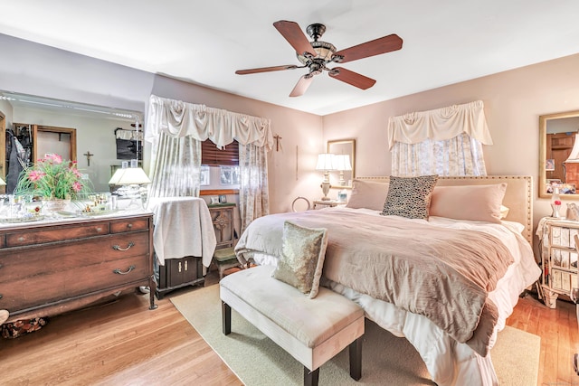 16 Senga Rd, Norwalk, CT 06854 - bedroom featuring light wood-style flooring and ceiling fan