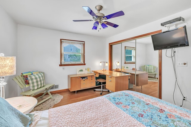 16 Senga Rd, Norwalk, CT 06854 - bedroom with multiple windows, wood finished floors, a closet, and a desk