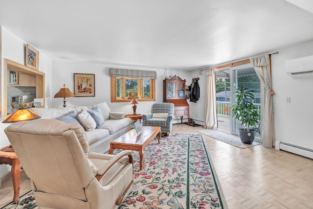 16 Senga Rd, Norwalk, CT 06854 - living room featuring a wall mounted AC
