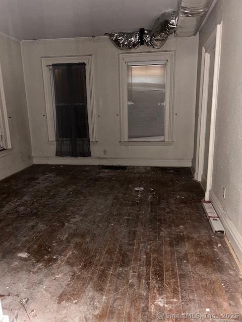 358 Orchard St, New Haven, CT 06511 - spare room with hardwood / wood-style flooring and baseboards
