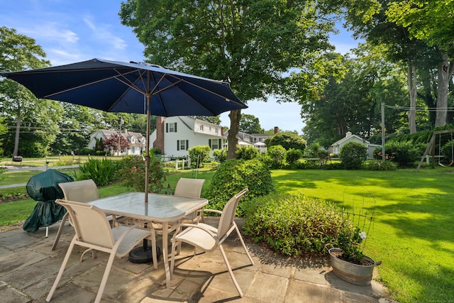 16 Lynde St, Old Saybrook, CT 06475 - view of patio / terrace with outdoor dining area