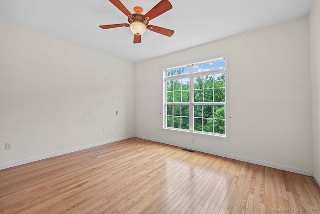 9 Meadowview Ct Unit 9, Canton, CT 06019 - empty room with light wood finished floors and a ceiling fan
