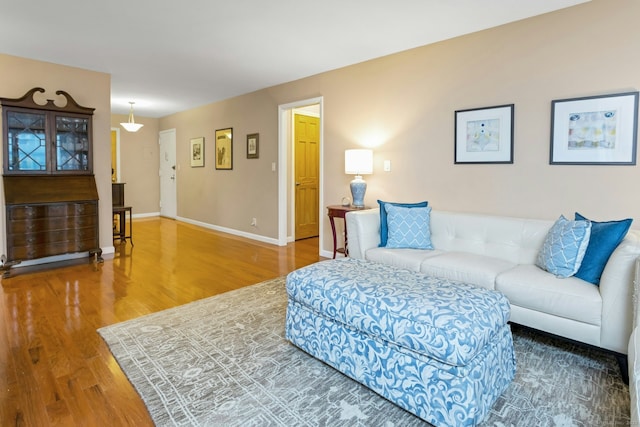50 Glenbrook Rd Apt 7C, Stamford, CT 06902 - living room with wood finished floors