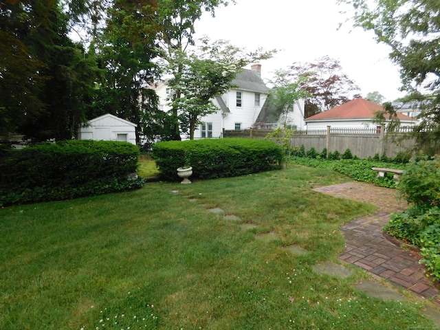 58 Edward St, East Haven, CT 06512 - view of yard featuring an outbuilding