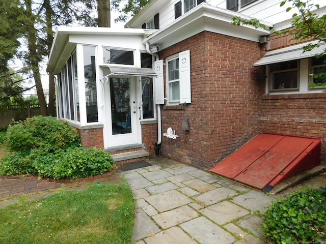 58 Edward St, East Haven, CT 06512 - entrance to property with brick siding