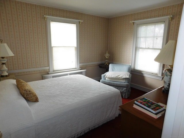58 Edward St, East Haven, CT 06512 - bedroom with radiator and dark wood-type flooring