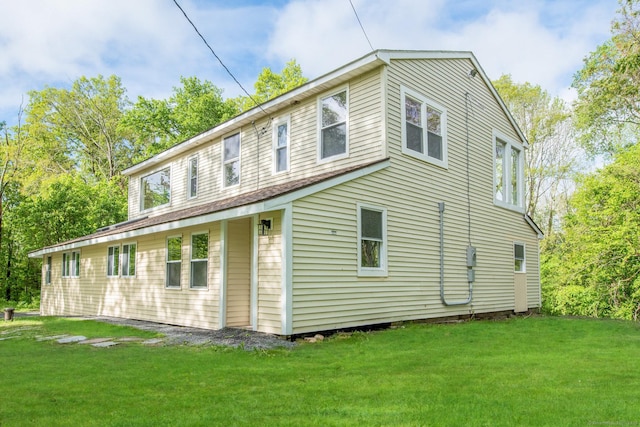 859 Ekonk Hill Rd, Voluntown, CT 06384 - view of side of home with a lawn