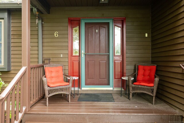 6 Old Sawmill Dr, Beacon Falls, CT 06403 - property entrance with a porch