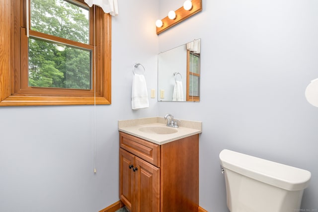 6 Old Sawmill Dr, Beacon Falls, CT 06403 - half bathroom featuring vanity and toilet