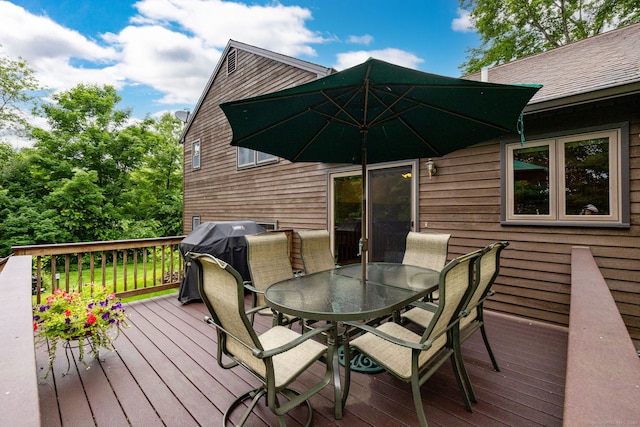 6 Old Sawmill Dr, Beacon Falls, CT 06403 - deck featuring outdoor dining area and a grill