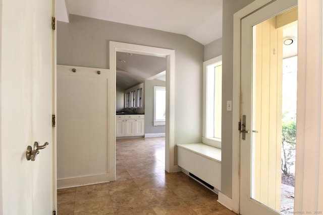 20 Shady Acres Rd, Darien, CT 06820 - entrance foyer featuring vaulted ceiling and tile patterned floors