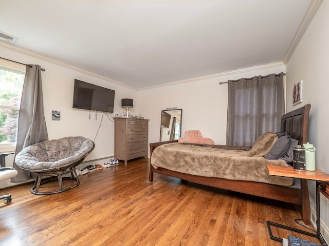 565 Danbury Rd, Wilton, CT 06897 - bedroom featuring light wood-style floors and crown molding