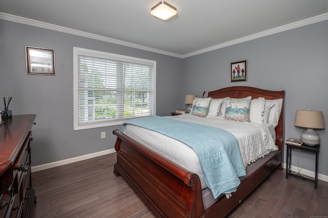 5 Pope St, New Haven, CT 06512 - bedroom featuring dark wood finished floors and ornamental molding