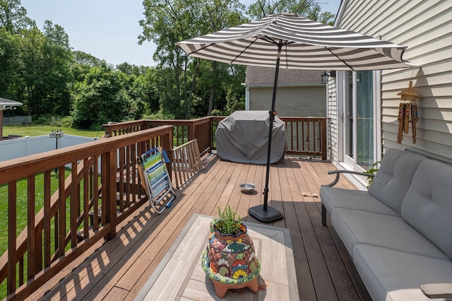5 Pope St, New Haven, CT 06512 - wooden terrace with a grill and a yard