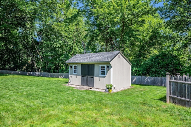 35 Twelve Acre Ln, Glastonbury, CT 06033 - view of shed with a fenced backyard