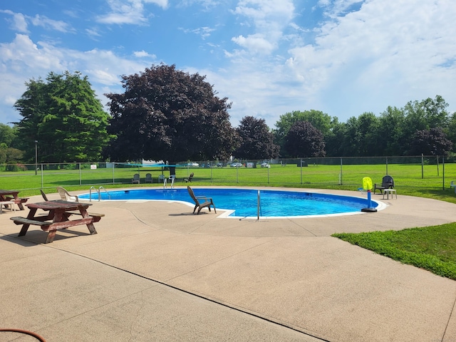 16 Seymour Rd Unit 9B, East Granby, CT 06026 - view of pool featuring a patio and view of scattered trees