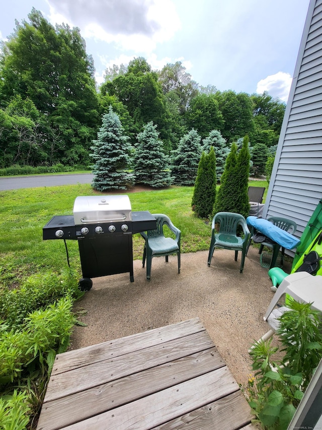 16 Seymour Rd Unit 9B, East Granby, CT 06026 - view of patio / terrace featuring area for grilling