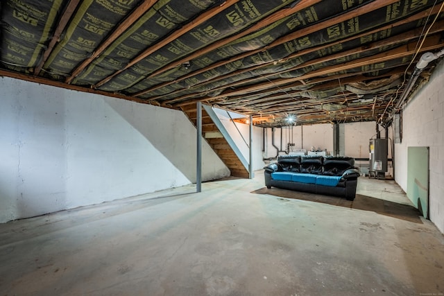 16 Pine Ct Unit 16, Cromwell, CT 06416 - unfinished below grade area with stairs and water heater