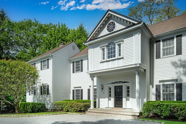 34 Edgewood Dr, Greenwich, CT 06831 - view of greek revival house
