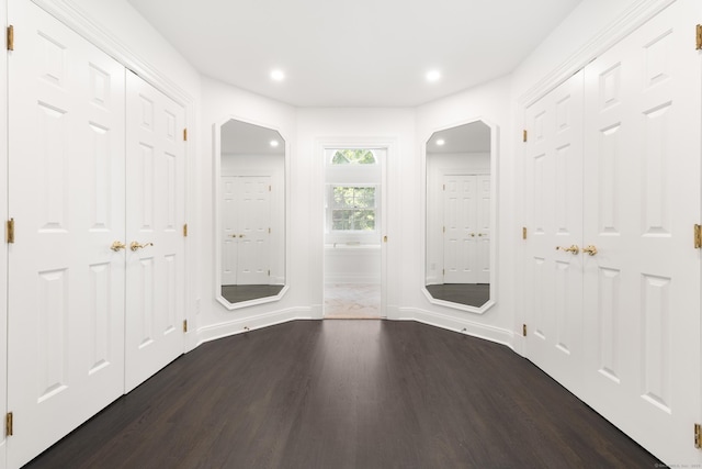 34 Edgewood Dr, Greenwich, CT 06831 - entryway with dark wood finished floors and recessed lighting