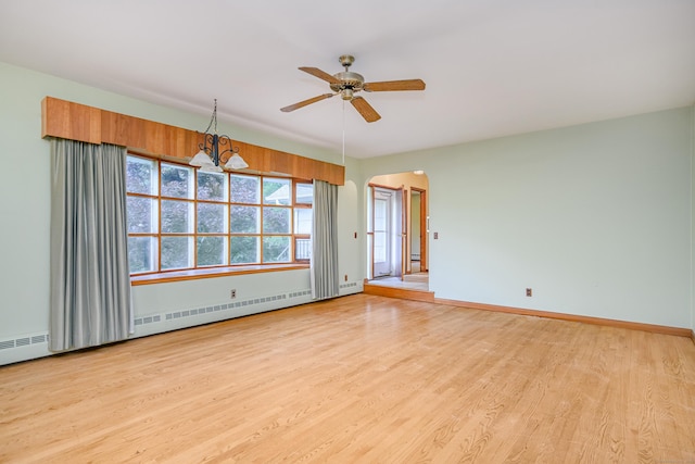 24 Warwick Rd, New Fairfield, CT 06812 - spare room with light wood-type flooring and a ceiling fan