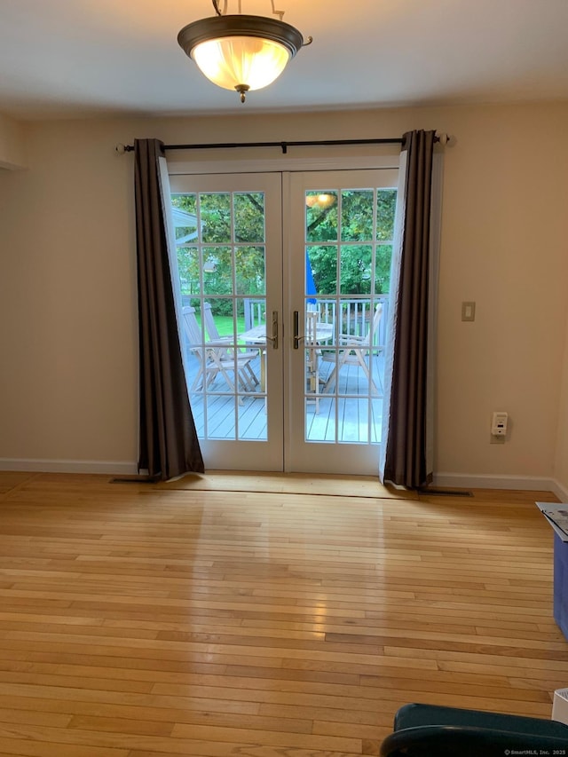 180 Round Hill Rd, Cheshire, CT 06410 - interior space featuring french doors and light wood-type flooring