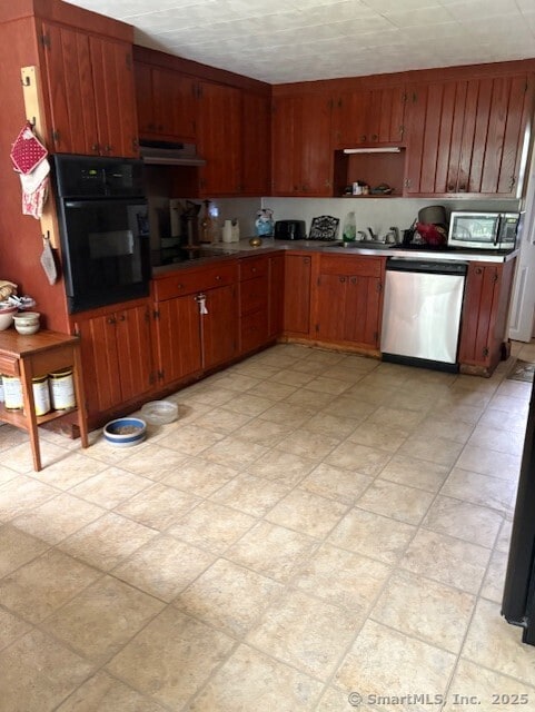 31 Happy St, Norwich, CT 06360 - kitchen with stainless steel appliances and exhaust hood