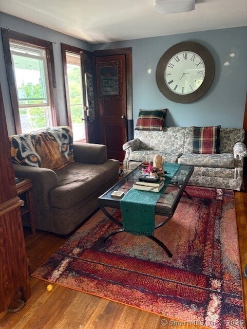 31 Happy St, Norwich, CT 06360 - living room featuring wood finished floors