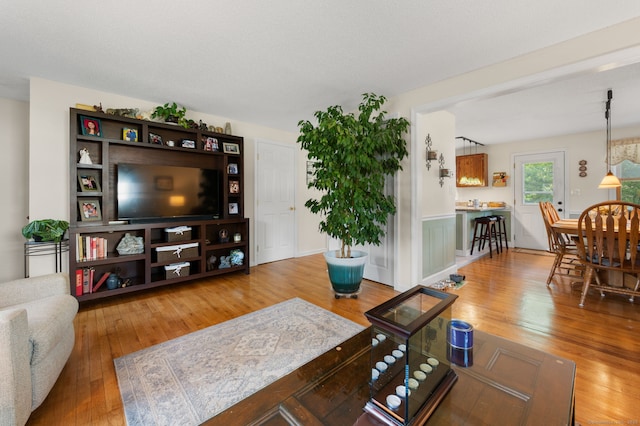 135 Liberty St Unit 135, Clinton, CT 06413 - living room featuring hardwood / wood-style floors