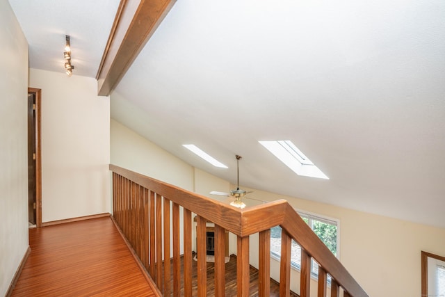 80 Copper Beech Dr Unit 80, Rocky Hill, CT 06067 - hallway with a skylight and light wood-style floors