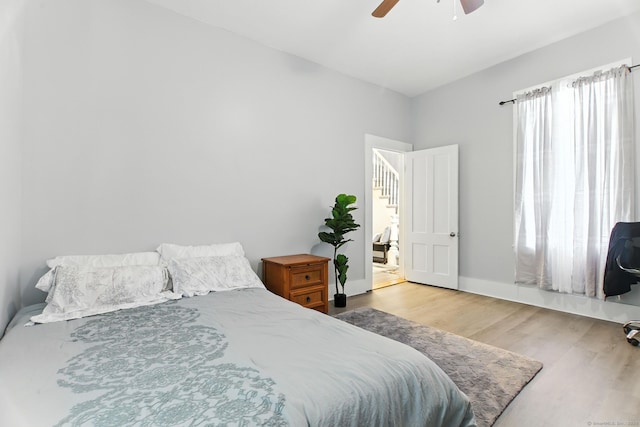 93 S St, Bristol, CT 06010 - bedroom featuring wood finished floors and ceiling fan